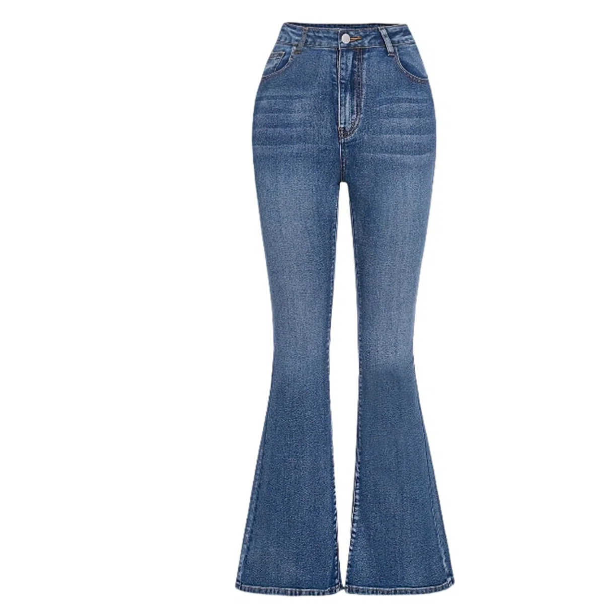 Generisch Kinder Hose Unisex Mädchen Jeans mit Schlaghose, elastisch, Jeanshose, Kinderkleidung, Größe 5-14 Jahre
