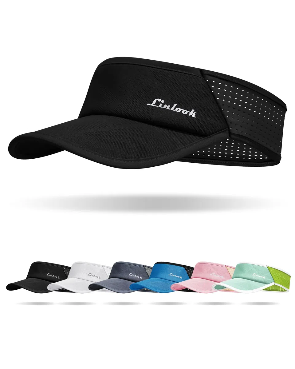 Visoren Cap Damen und Herren - UPF 50+ Sonnenblende mit Maschen, Schweißableitung Schirmmütze für Sommer Outdoor Tennis Radfahren