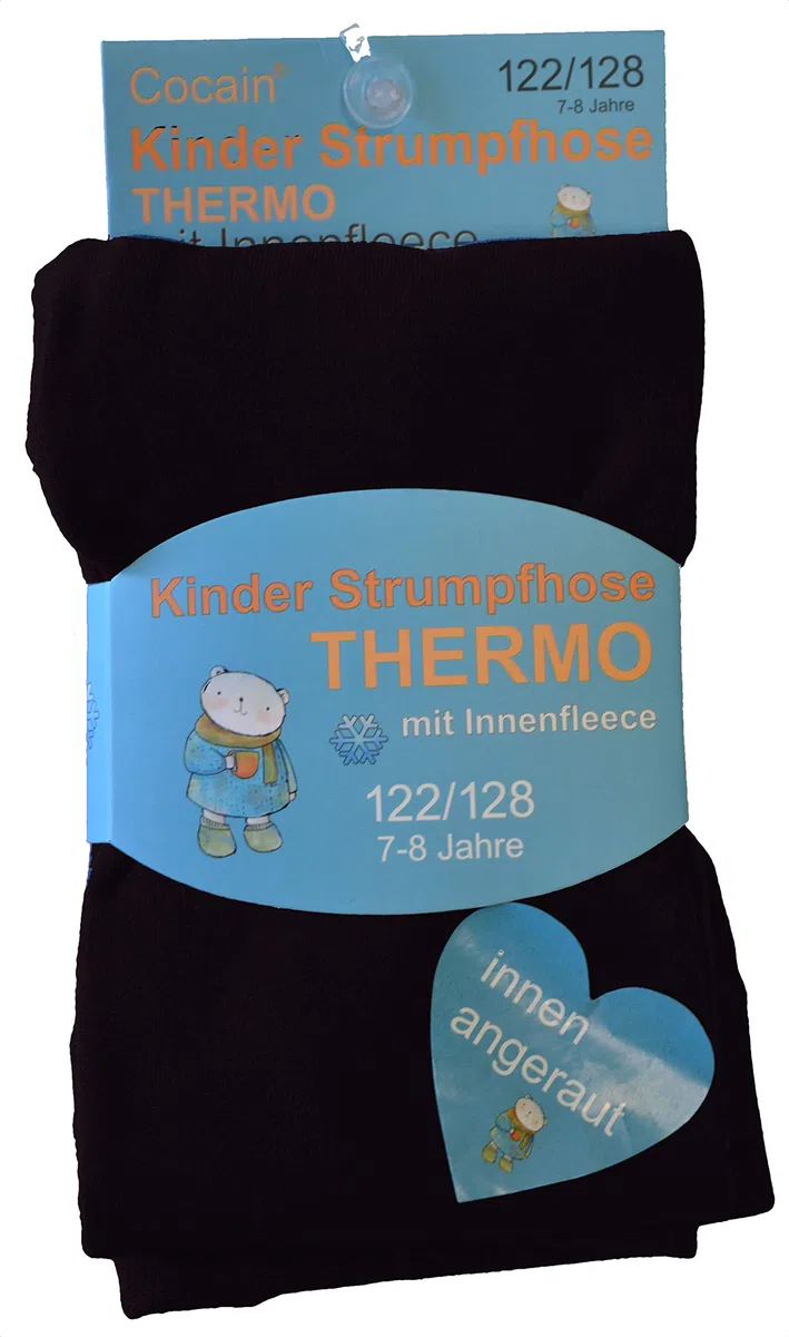 2 Kinder Thermo Leggings oder Thermostrumpfhosen mit flauschigem Innenfleece 110/116 bis 146/152