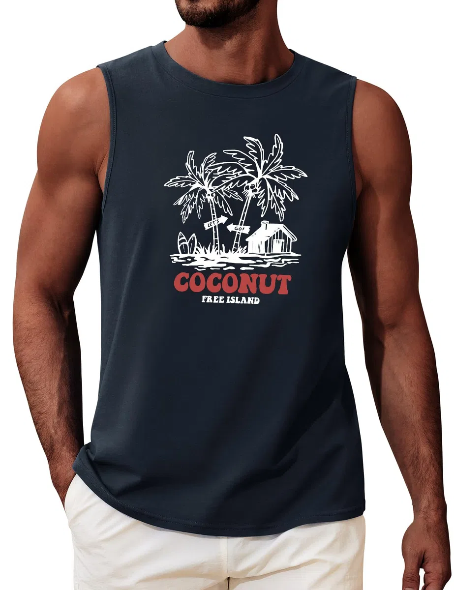 heekpek Tank Top Herren Ärmelloses Unterhemd Sommer Achselshirts Baumwolle Muskelshirts Männer Trägershirt Sport Gym Fitness Beach