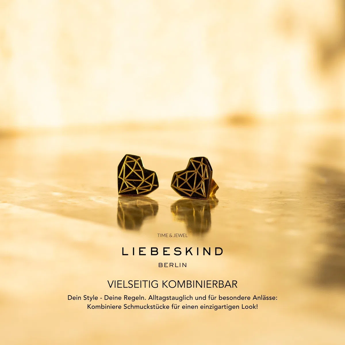 LIEBESKIND BERLIN Herz-Halskette für Damen – Edelstahl-Kette mit liebevollem Herzanhänger – In verschiedenen Farben und Ausführungen – Romantische Geschenkidee