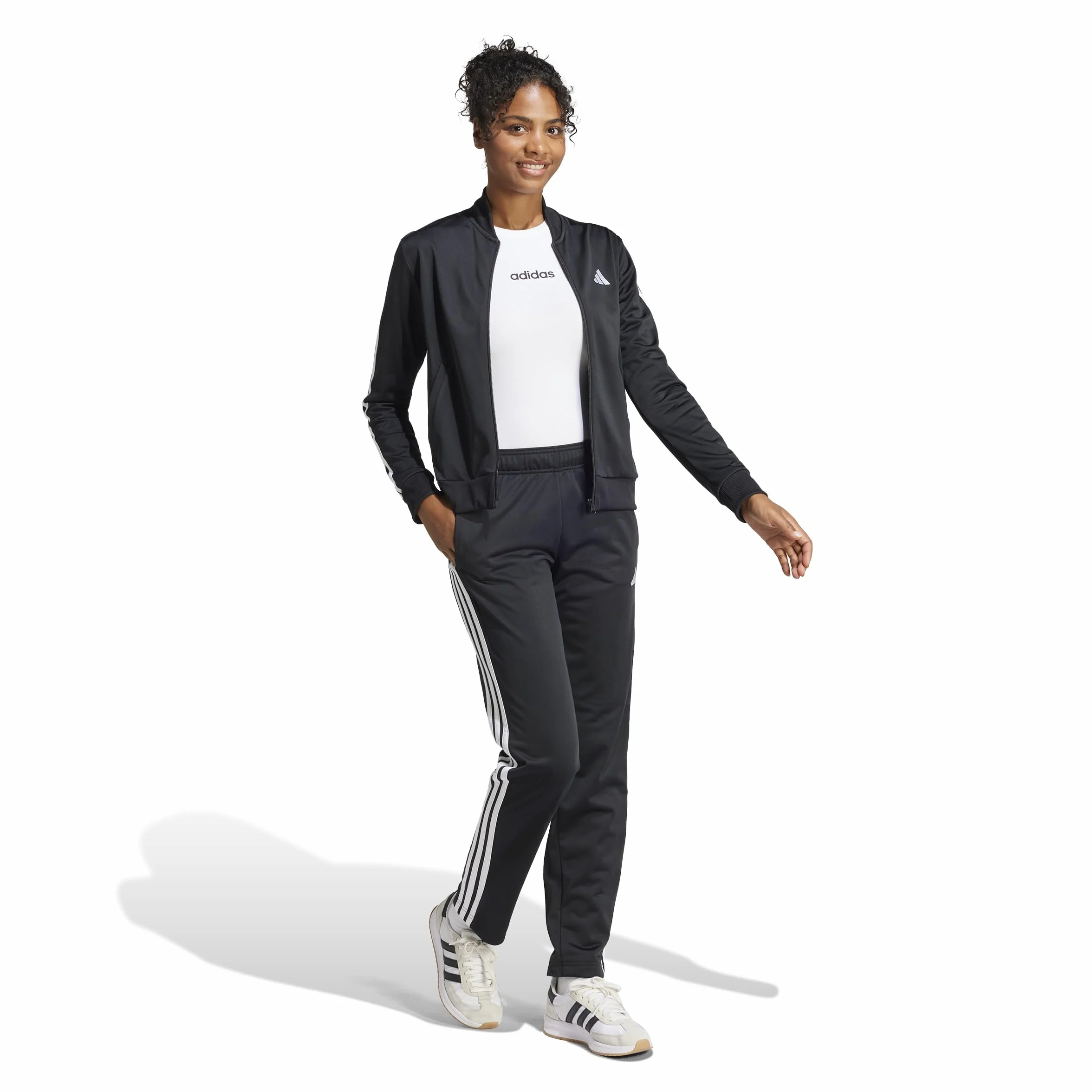 adidas Damen ESSENTIALS 3-STRIPES TRACKSUIT