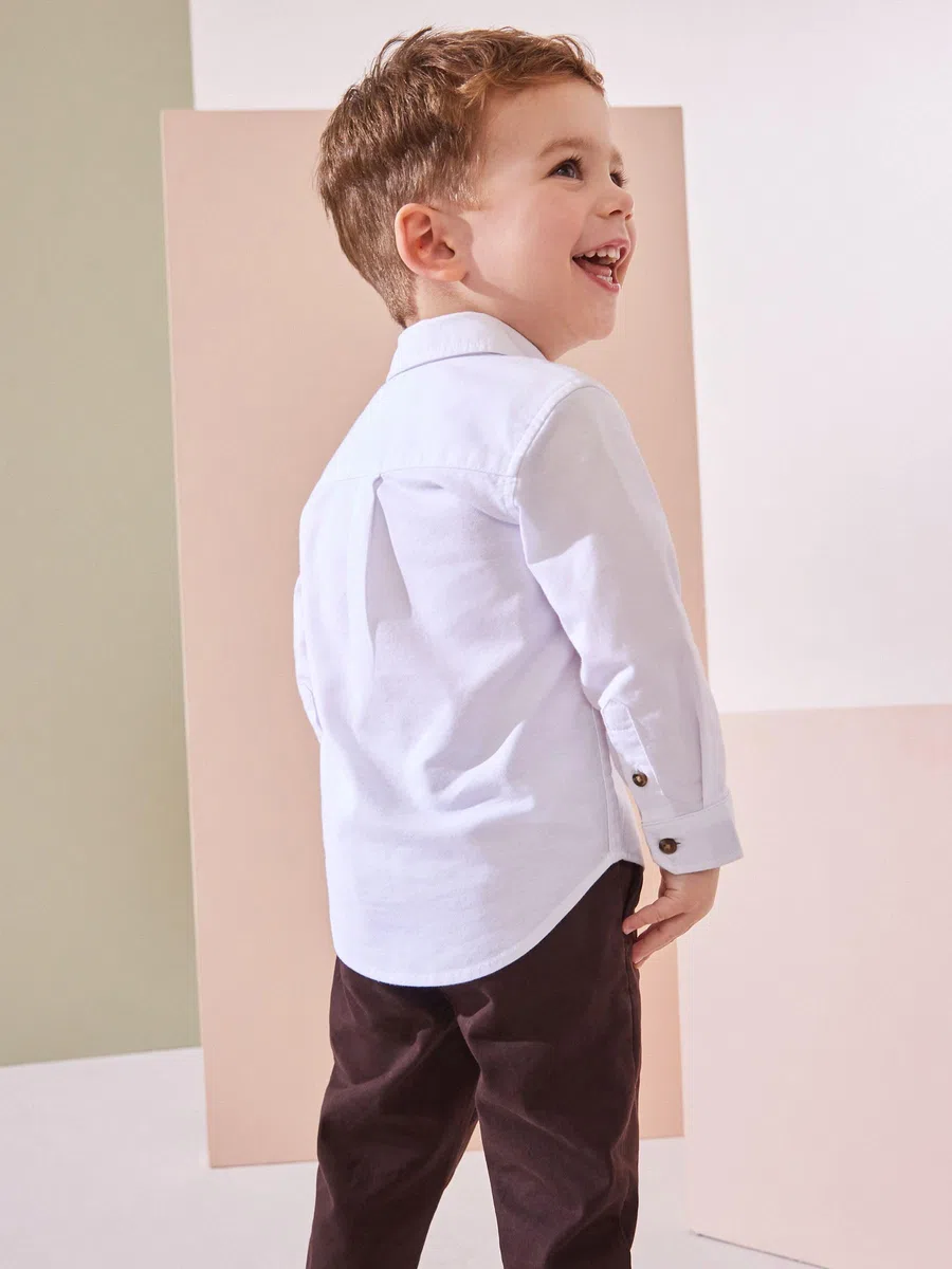 NEXT Jungen Standard Langärmeliges Oxford-Hemd 62-122