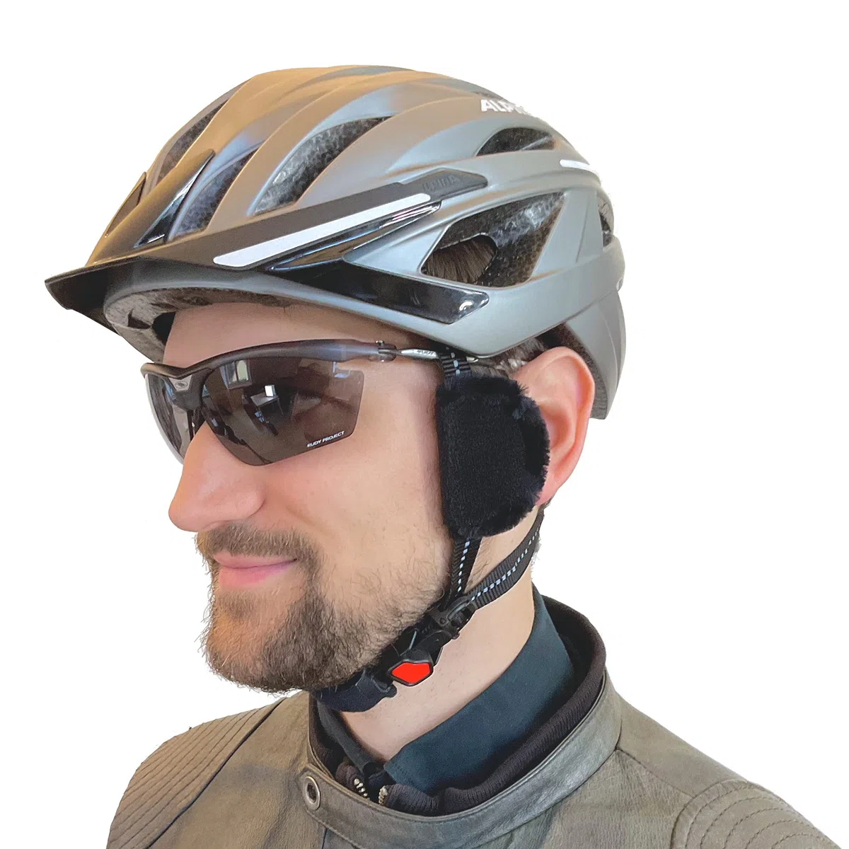 Mini - Fahrradhelm Windabweiser, weniger Windgeräusche an den Ohren, Fahrtwind vom Ohr abhalten, Windschutz für Fahrradhelm, kompakt