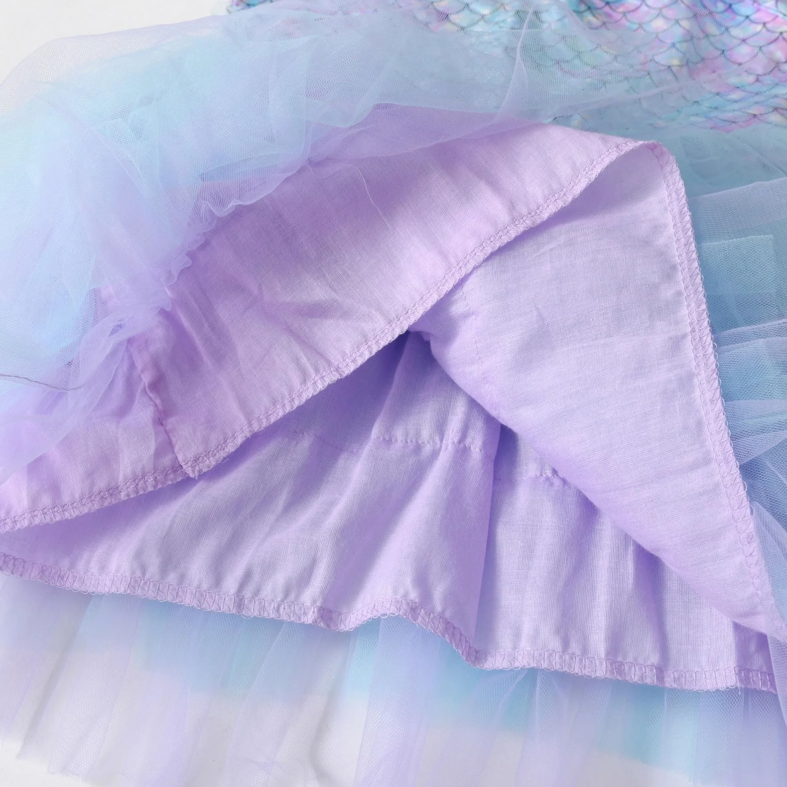 VIKITA Mädchen Kleider Meerjungfrau Prinzessin Tüll Party Hochzeit Kleid Gr.86-128
