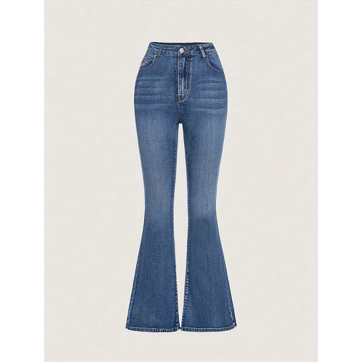 Generisch Kinder Hose Unisex Mädchen Jeans mit Schlaghose, elastisch, Jeanshose, Kinderkleidung, Größe 5-14 Jahre