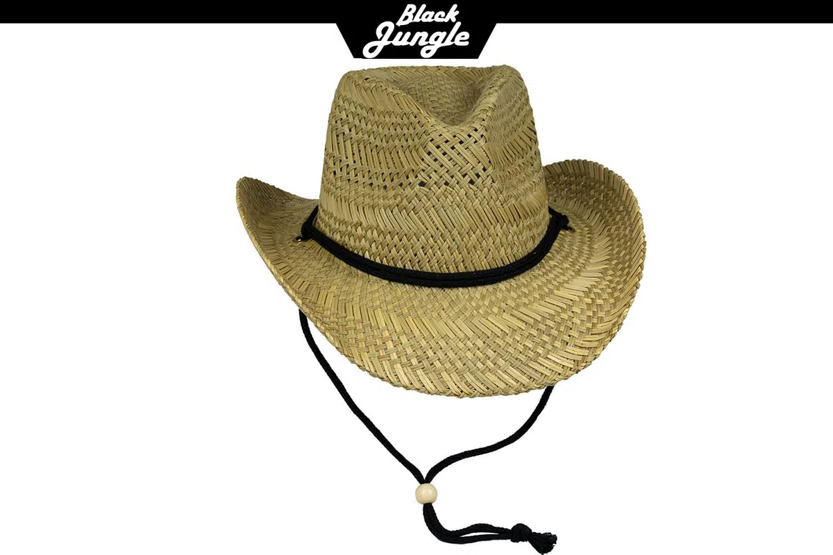 Black Jungle Delano Strohhut Natur Sommerhut Havanna Hut Unisex Bogart Fedorahut