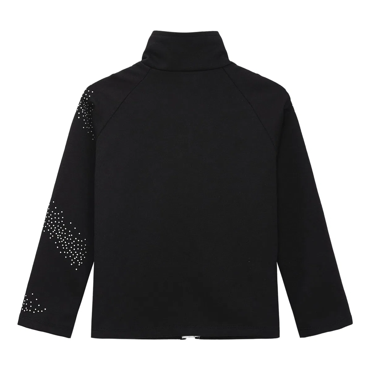 iiniim Mädchen Eiskunstlauf Jacke Sweatjacke Sport Jacke mit Strass Trainingsjacke Mantel Oberteile Eislaufen Training Wettbewerb Tanzkostüm