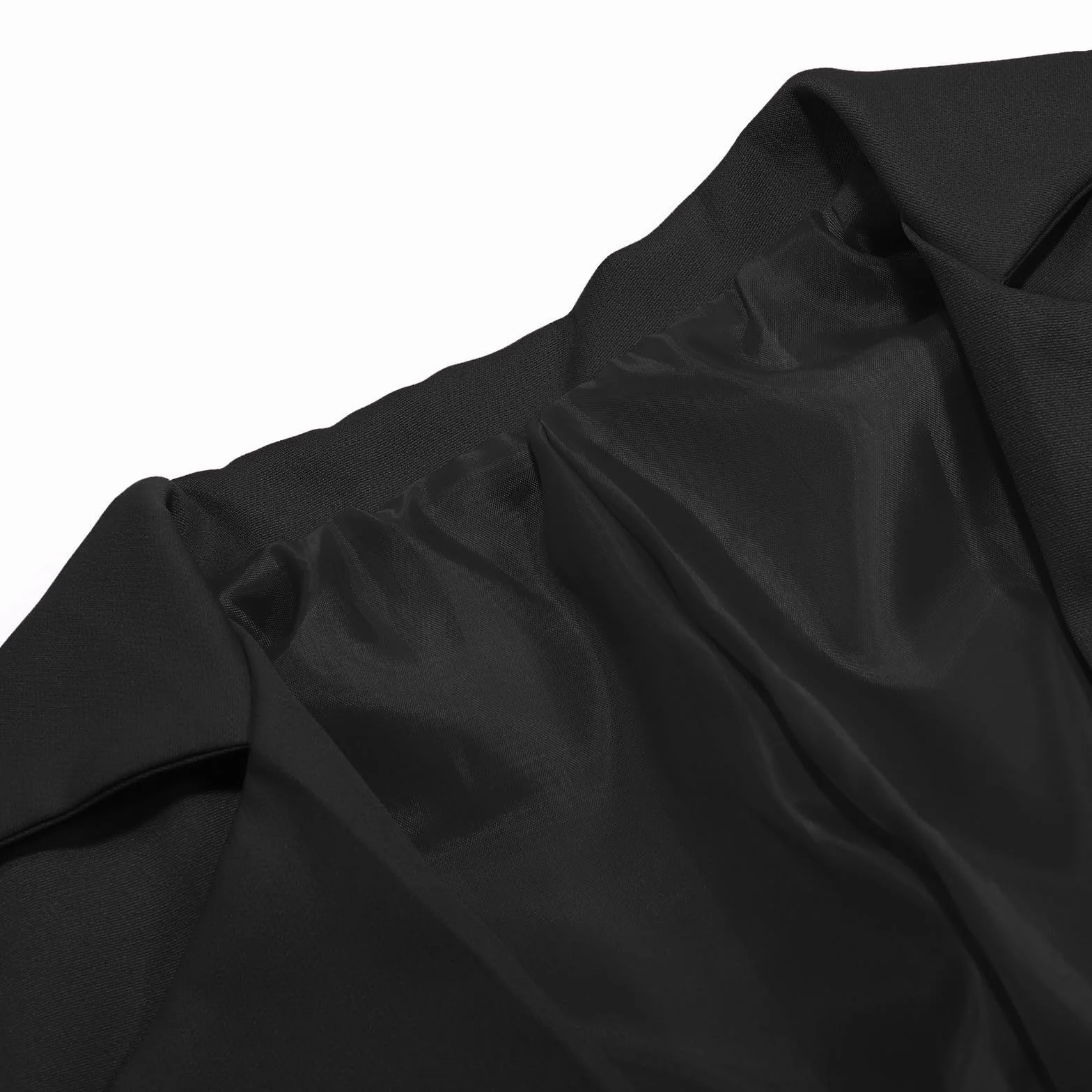 Generisch Blazer Mädchen Elegant Einfarbig Anzugjacke Kinder Freizeitjacke Langarm Trenchcoat mit Seitentasche und Taschen Reverskragen Anzugjacke Offene Front Arbeitsanzug Formale Anzug