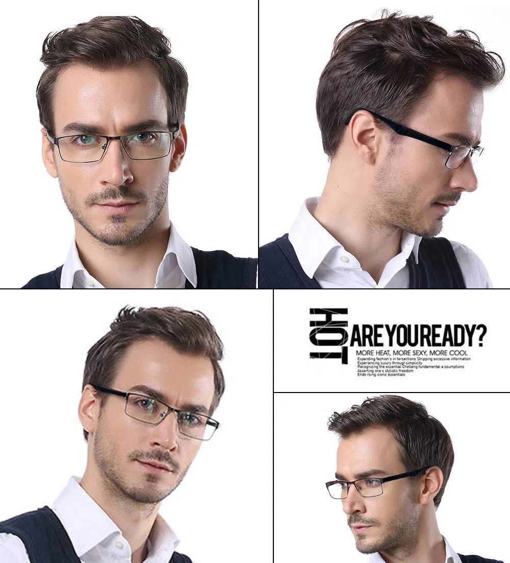 ALWAYSUV Classic Schwarz TR90 Vollformat Kurzsichtige Myopie Kurzsichtige Brille Transparente Linse Fernbrille Für Damen/Herren