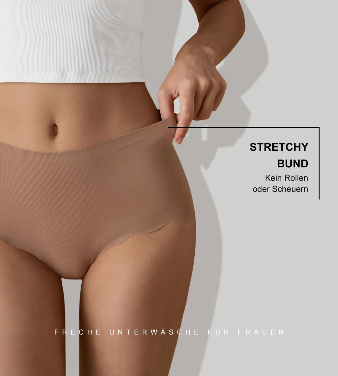 SHARICCA Nahtlos Slips Unterwäsche Damen Hohe Taille Bequeme Seamless Hipster Slips No Show Unterhosen Damen Panties Mehrpack
