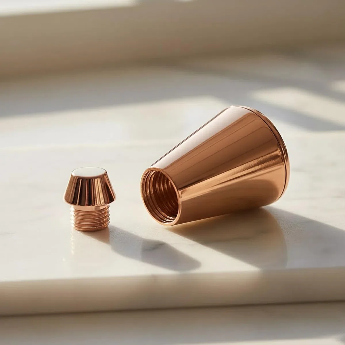 Urnenkette für Asche, Kette Asche Anhänger, Roségold Kapsel in Silber Filigran-Fassung