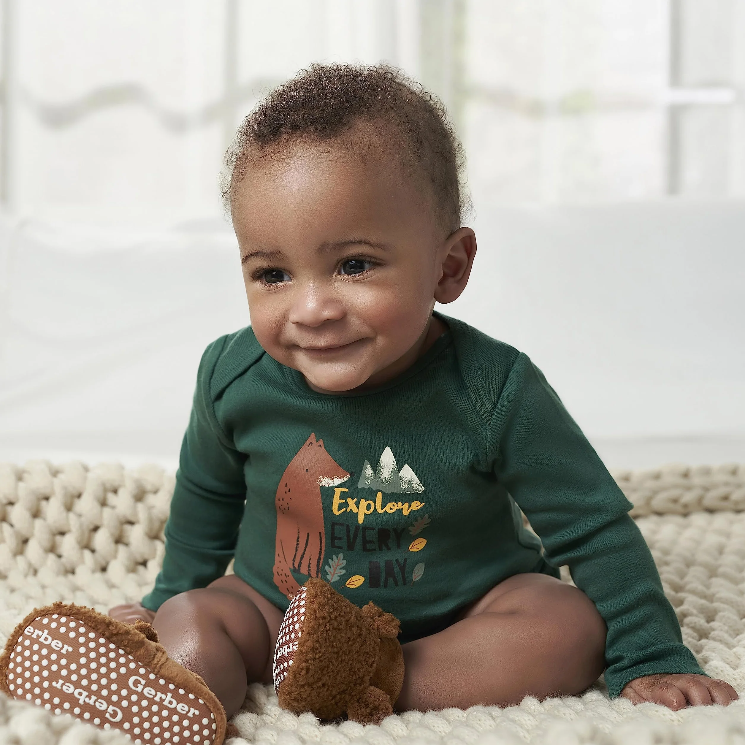 Gerber Baby - Jungen 6-pack Long-sleeve Onesies Bodysuit Baby- und Kleinkind-T-Shirt-Set (6er Pack)