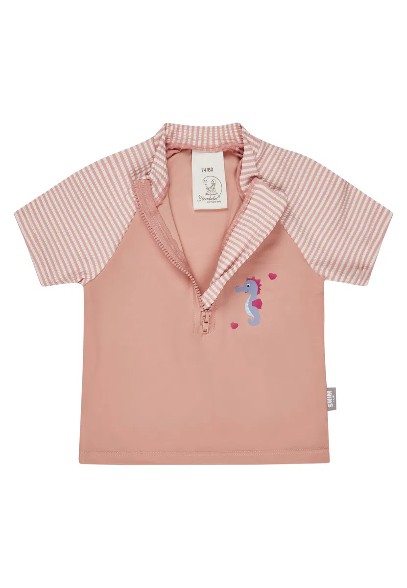 Sterntaler Mädchen Badeshirt Kurzarm Seepferdchen Schwimmshirt-Set (1er Pack)