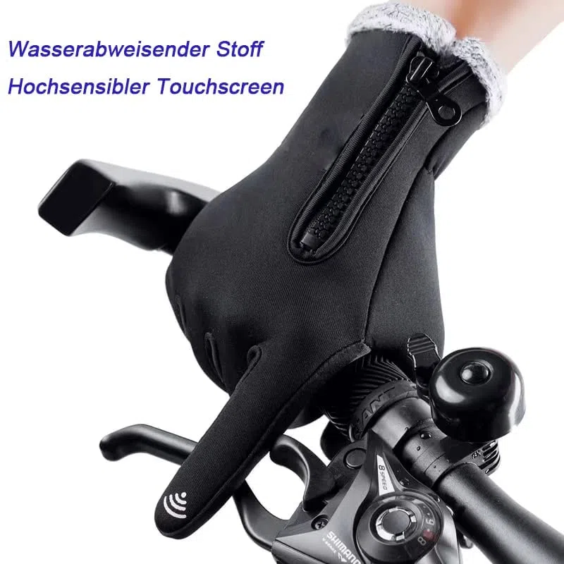PCFING Winter Handschuhe Damen, Unisex Touchscreen Warm Handschuhe, Wasserdicht, Winddicht & rutschfest-L