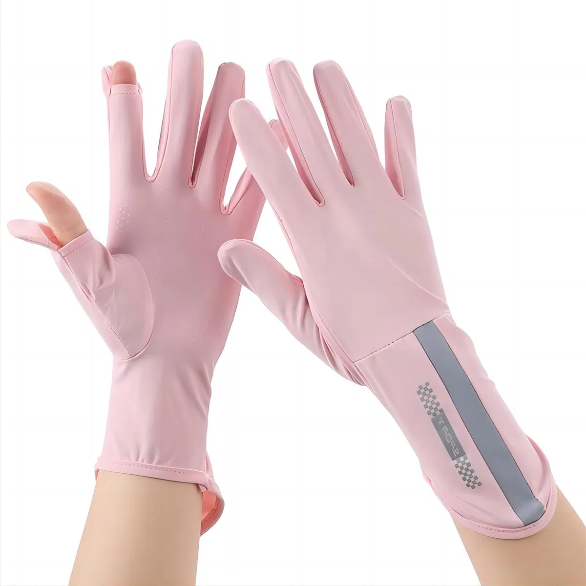 Damen UV Sonnenschutz Handschuhe Vollfinger Touchscreen rutschfeste Fahrradhandschuhe Sommer Dünne Sonnenhandschuhe für Outdoor Fahren Golf Angeln
