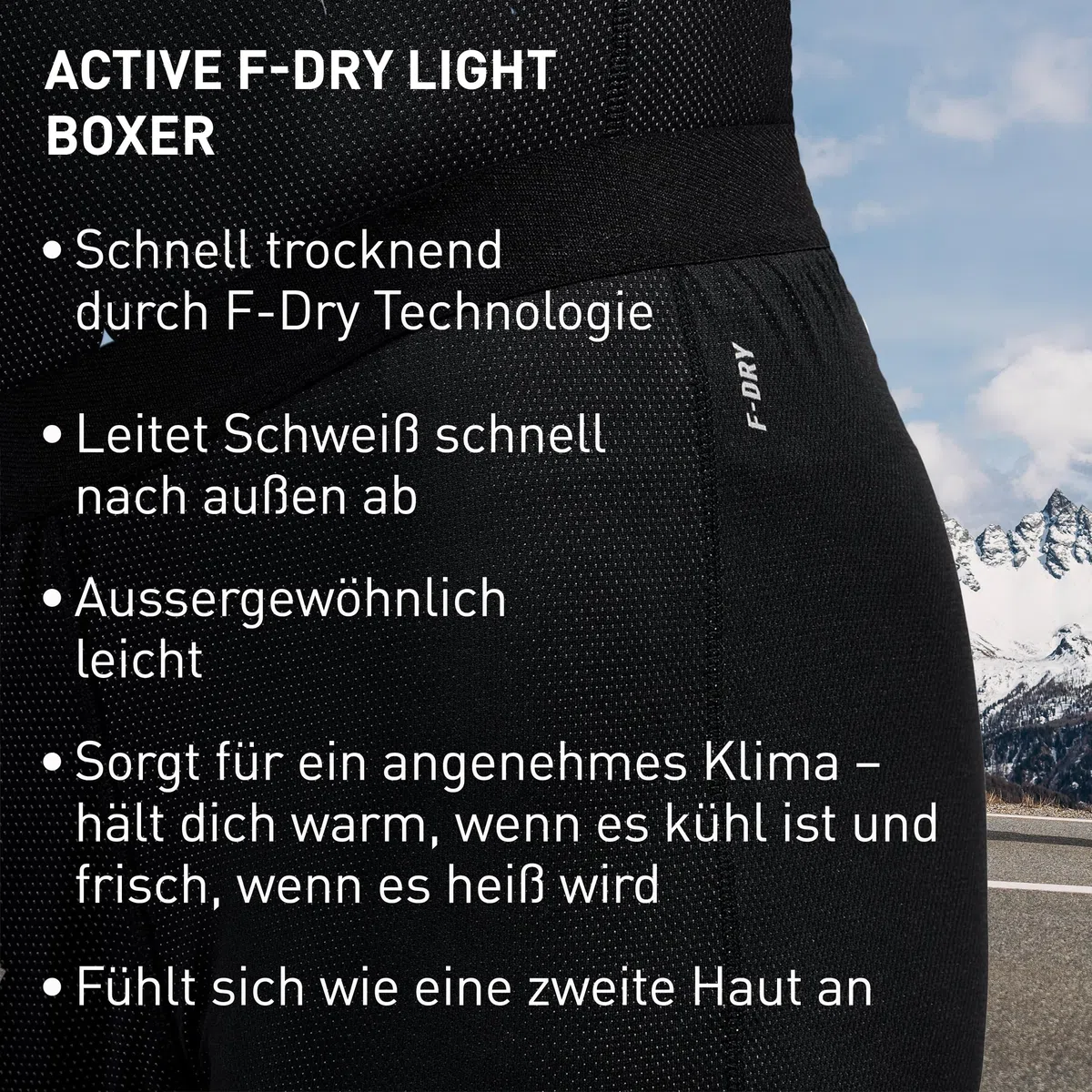 Odlo Funktionshose Herren Active F-Dry Light Boxershorts I Sportunterhose I Funktionsunterwäsche Sportunterhose I Herren