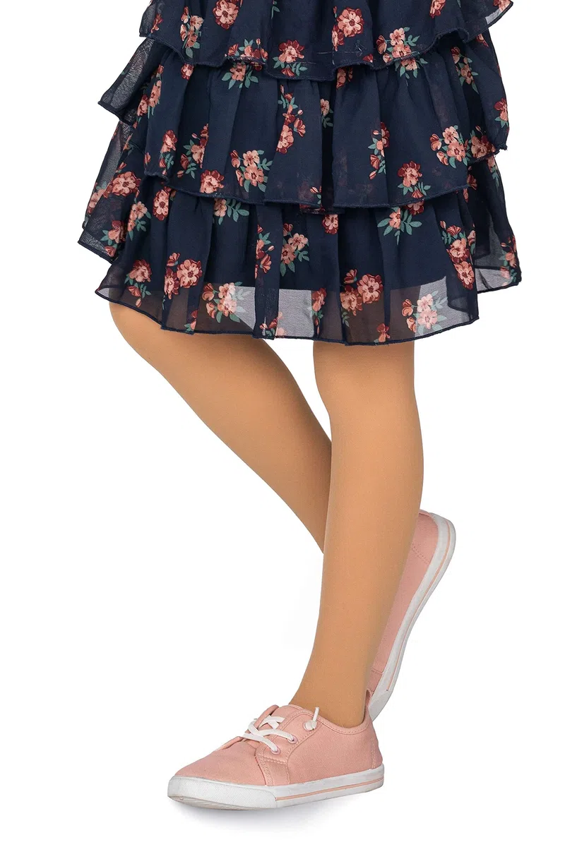 looksy 3er Pack Mädchen Strumpfhosen 40 DEN Blickdicht Einfarbig Mikrofaser Ballett Strumpfhose Weich Elastisch Kinder Strümpfe Schule Uniform Tanz Größe 3-12 Jahre