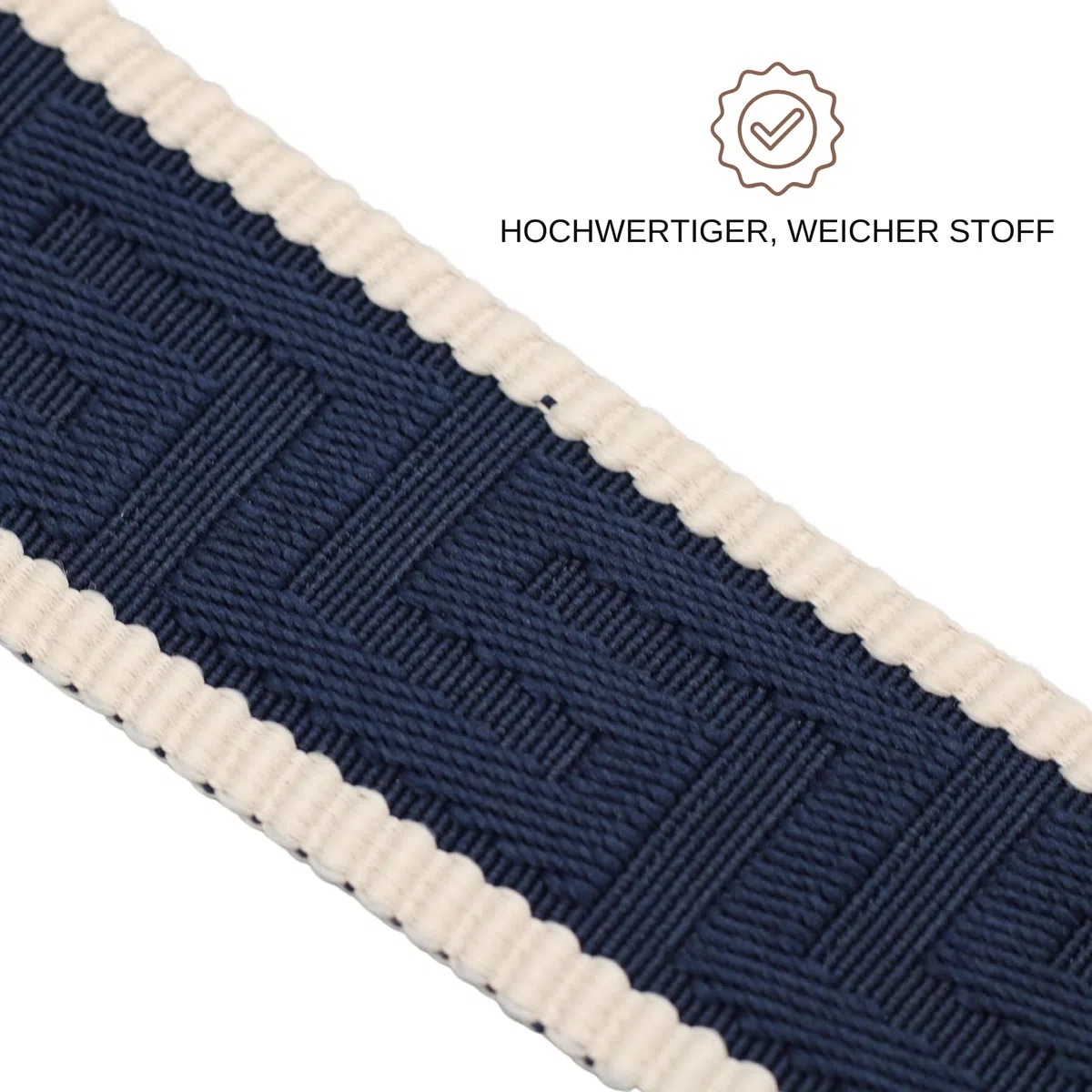 BRISE Taschengurt für Damen & Herren, 5 cm Breiter Schultergurt, Verstellbarer 80-130 cm Taschenriemen aus Polyesterstoff und Leder, Stylischer Riemen mit 360 Drehbarer Kopf, DIY-Zubehör