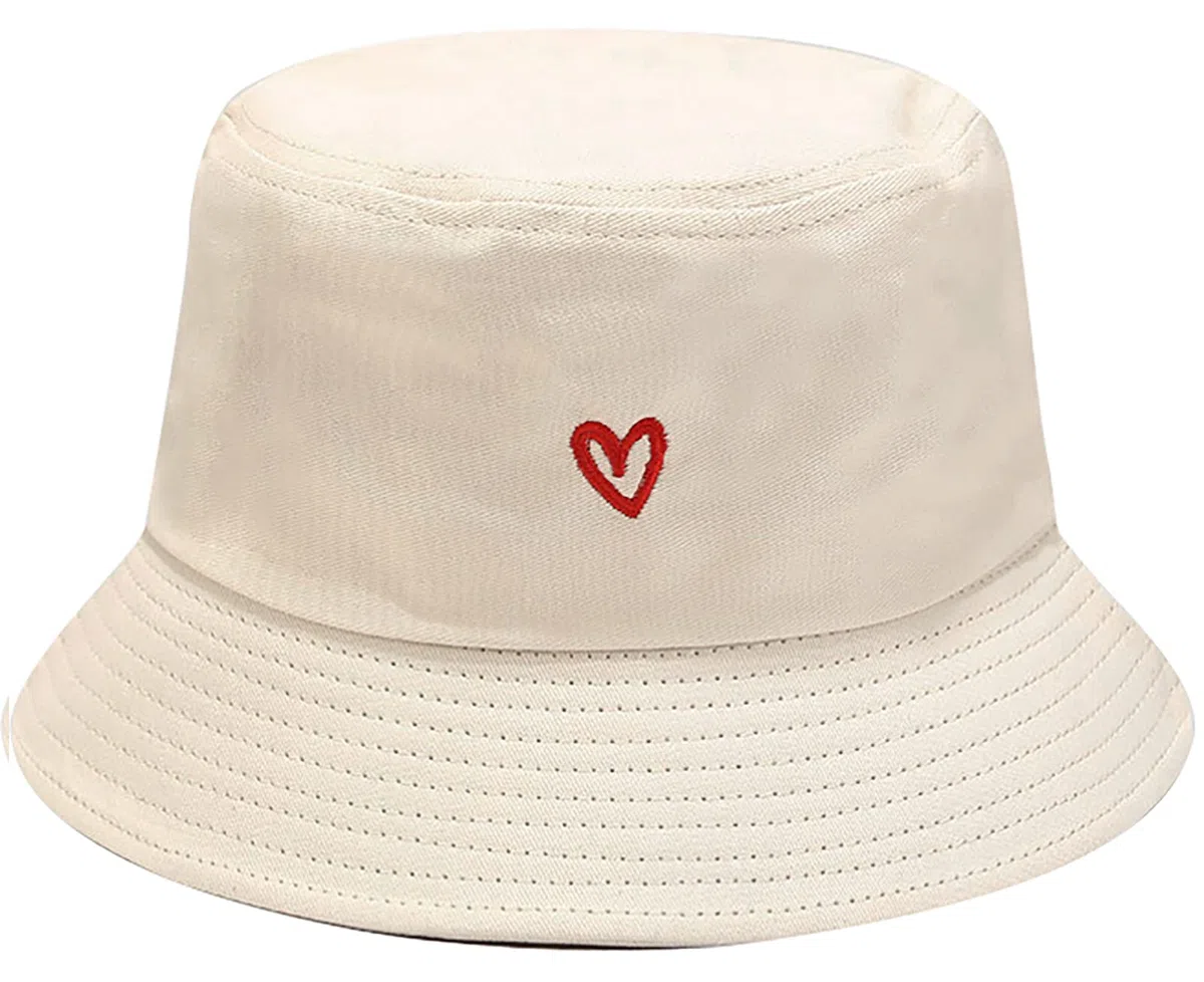 XYIYI Mode Embroidered Fischerhüte Baumwolle Strand Sonnenhut Fischerkappe für Damen Jugendliche