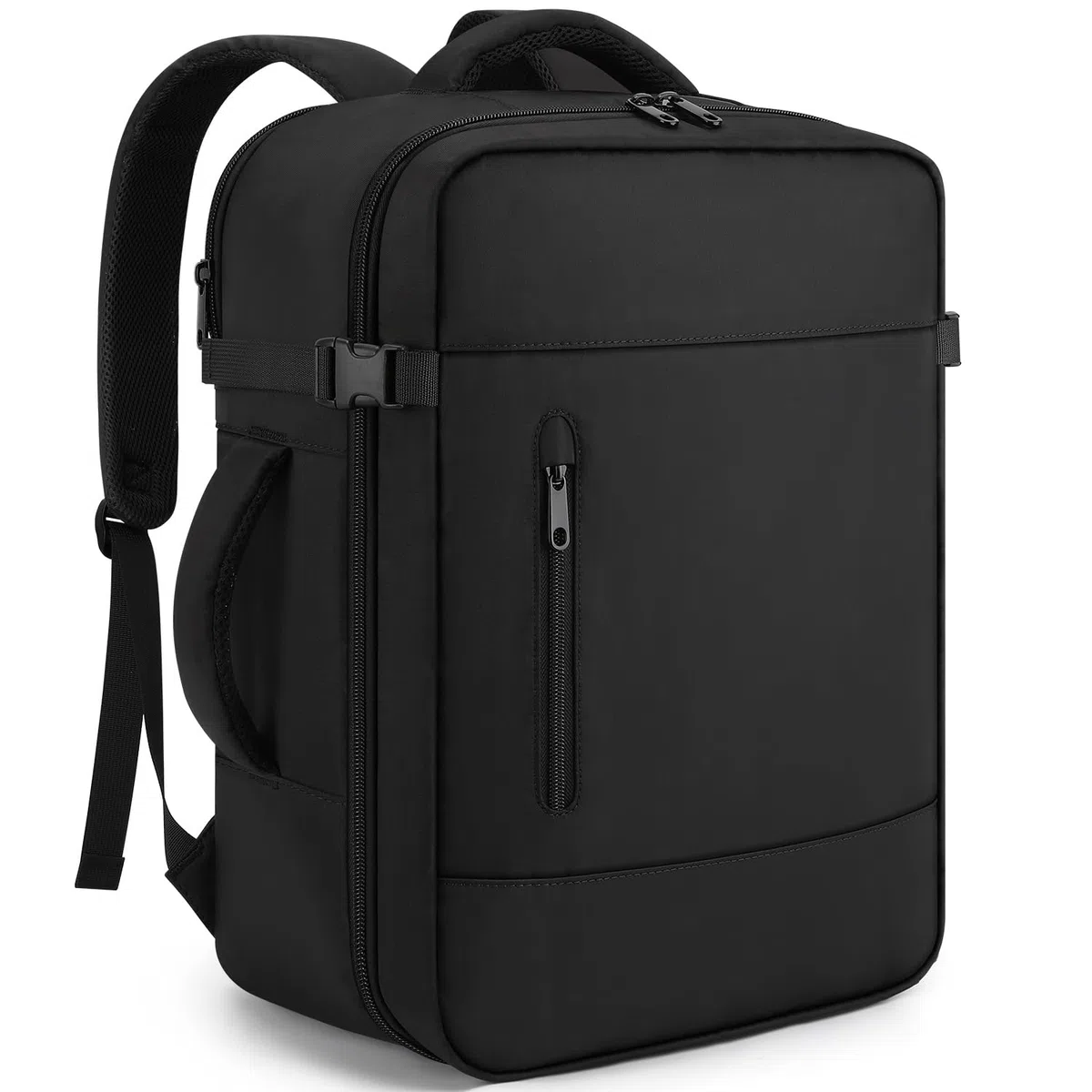 ZOMFELT Ryanair Handgepäck 40x30x20 Handgepäck Rucksack, 24L Reiserucksack Handgepäck Flugzeug für Flugzeug, Wasserdichter Laptoprucksack für 15.6 Zoll Laptop Herren Damen Schwarz