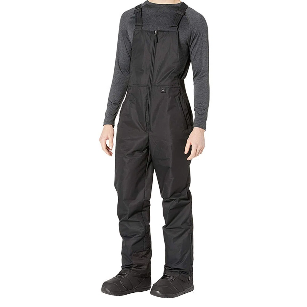 FeMereina Ski-Lätzchen für Herren, isoliert, wasserdicht, Overall, Cargo-Taschen, Schneehose, warme Skianzüge, Eisangeln, Arbeit