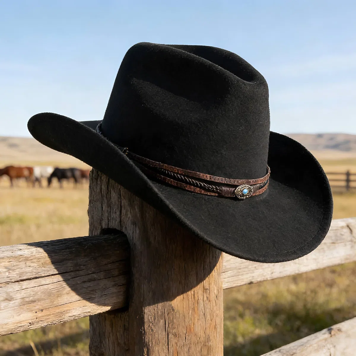 Zweiteiliges Set aus Cowboyhut und Kopftuch für Damen und Herren, Vintage-Cowboy-Accessoires, Outdoor-Hut mit breiter Krempe, ideal für Partys. Das Set enthält einen Vintage-Cowboyhut und ein Kopftuch