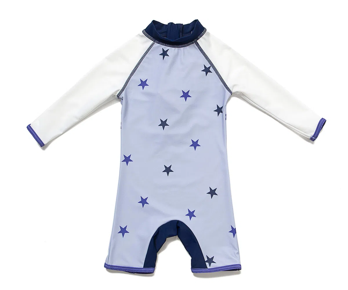 BONVERANO Baby Junge EIN stück Langärmelige-Kleidung UV-Schutz 50+ Badeanzug MIT Einem Reißverschluss