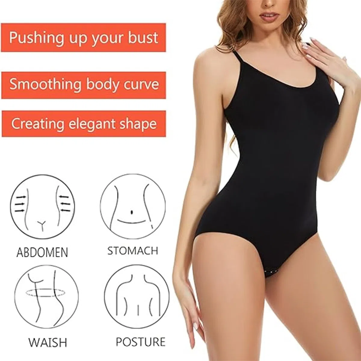 Bodycon Kleid Shapewear für Damen, Bauchweg Formend Unterkleid Leicht, Kontrolle Unterwäsche Kleid für Party Hochzeit Täglich Tragen, Miederkleider(Red,S)