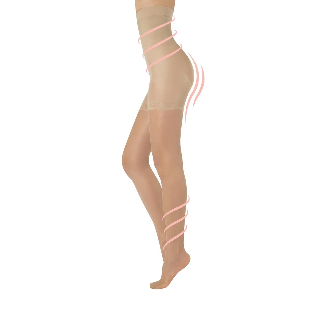 CALZITALY Figurformende Strumpfhosen Damen Push Up und Shaper 20 DEN