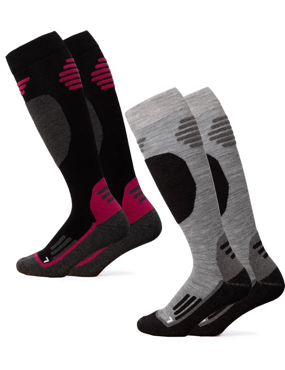 Occulto Herren & Damen Merino Skisocken 2er Pack (Modell: Toni)