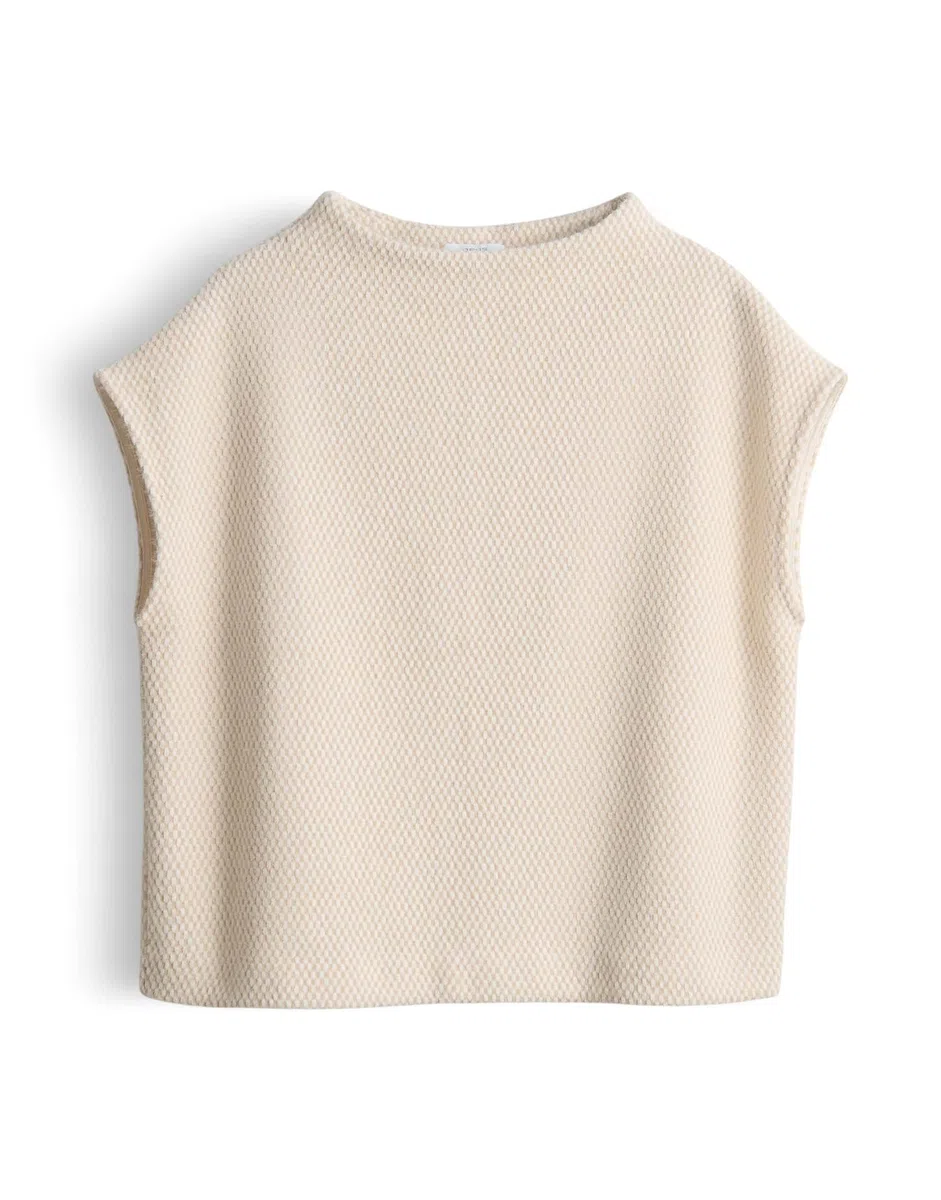 OPUS Damen Sweatshirt | GOFIR Boxy Pullunder aus Sweatware