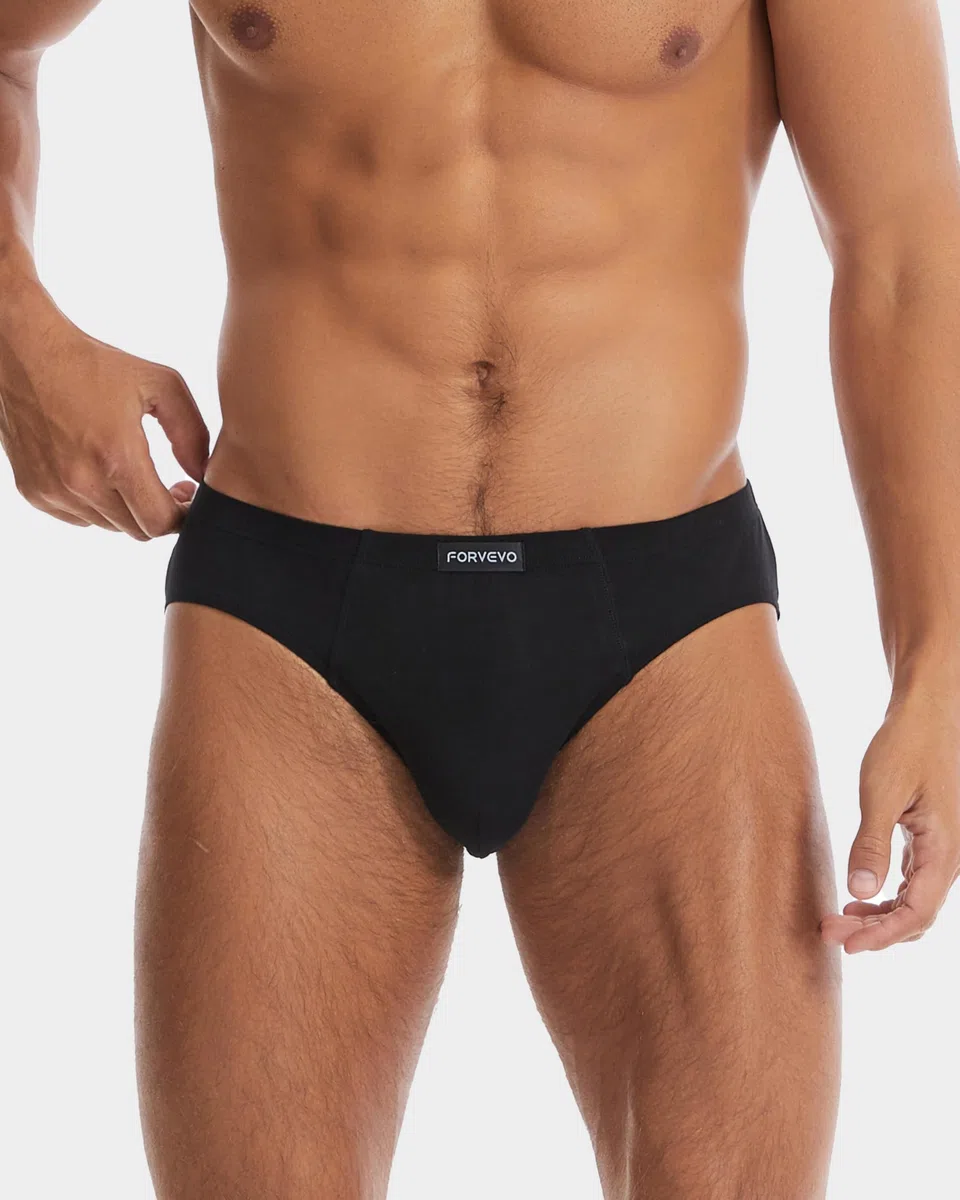 FORVEVO 7er Pack Unterhosen Herren Slip Baumwolle, Atmungsaktive Unterhosen Männer, Klassischer Unterwäsche(M-3XL)