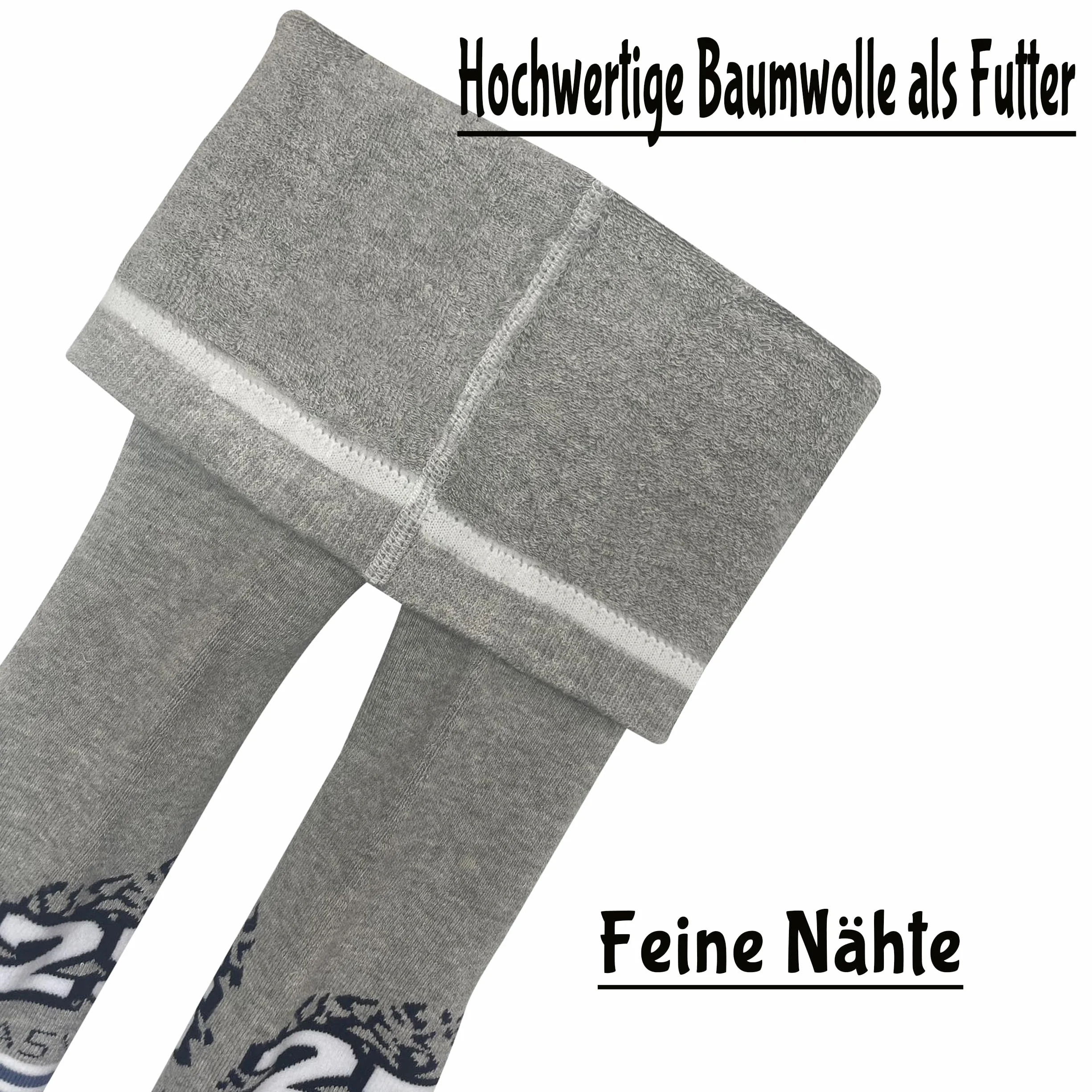 MRCC 3/6er Pack Jungen Thermo Leggings Warm Kinder Baumwolle Überraschende zufällige Auswahl verschiedener Muster 125888