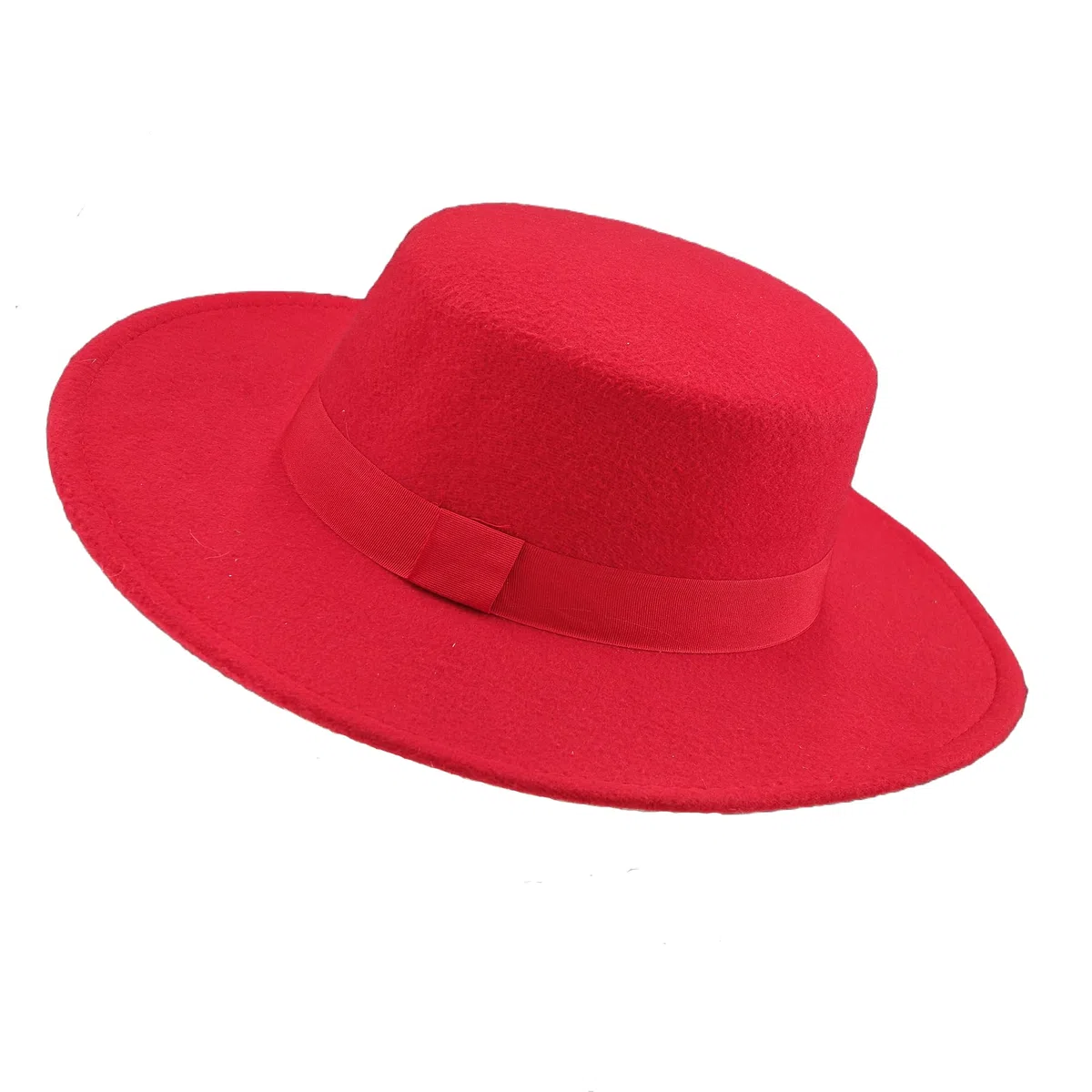 Carnavalife Cordoba-Hut für Herren, schwarz, roter Hut, Aprilmese, Sevilla-Hut, Fedora-Hut