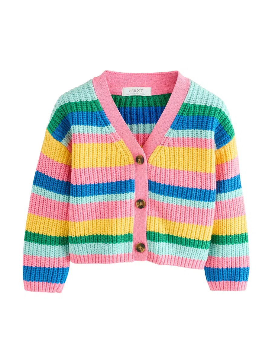 NEXT Mädchen Strickjacke mit V-Ausschnitt 62-122