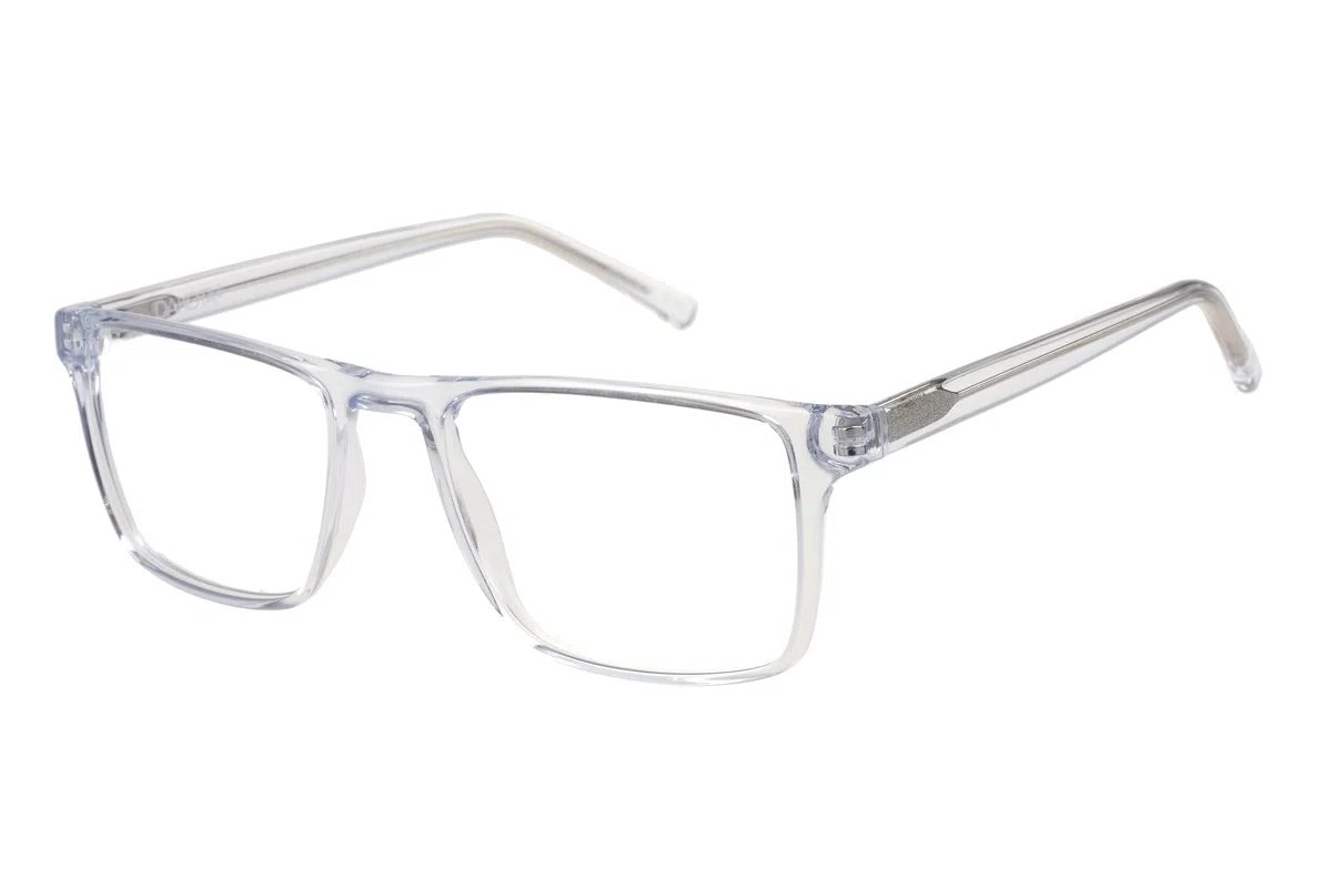 DAKOTA Brille mit Sehstärke für Herren optional mit Sonnenbrillentönung oder Blaulichtfilter, Rechteckig, gefertigt aus Acetat (inklusive Brillenetui)
