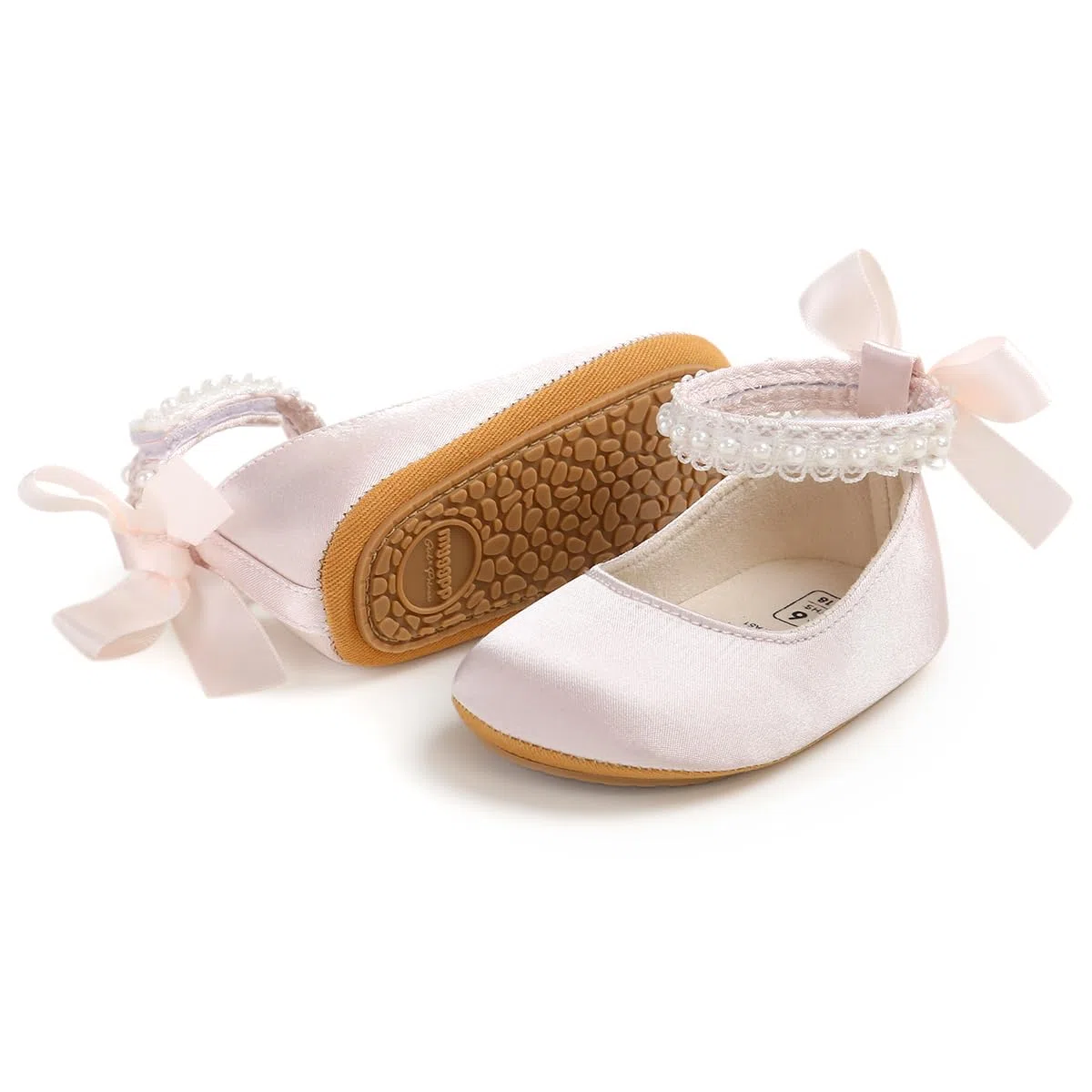 Baby Mary Jane Prinzessin Lauflernschuhe mit Perle 0-18M