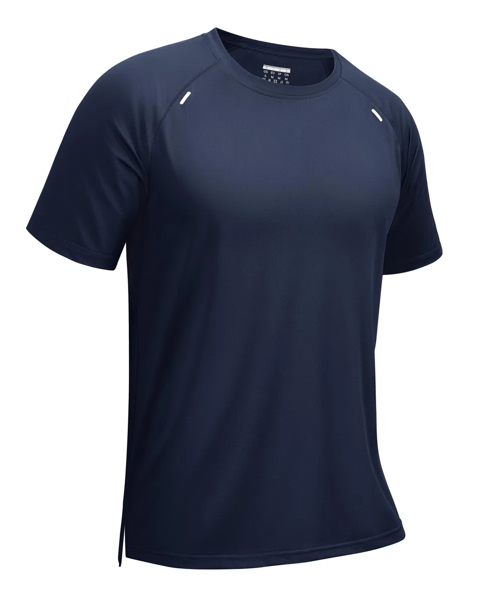 TACVASEN Sport T-Shirt Herren, Schnelltrocknend Atmungsaktives Funktionsshirt Für Fitness, Training, Gym Und Laufshirt