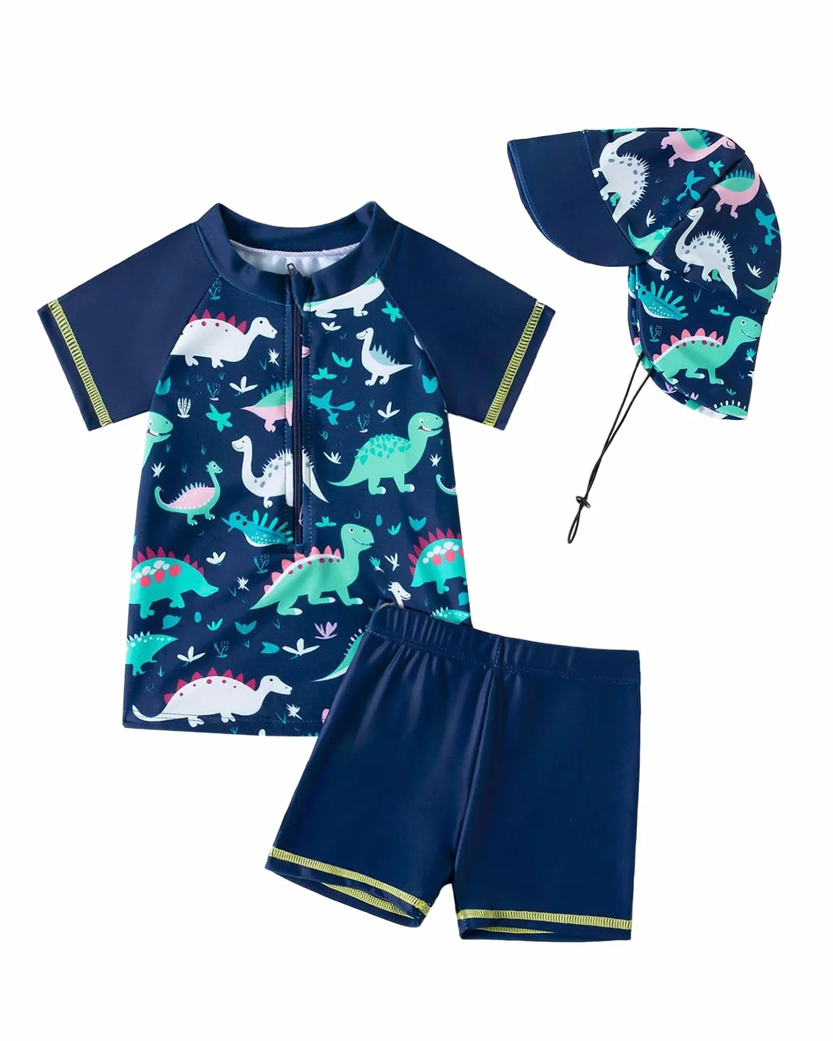 JiAmy UV Badebekleidung Baby Junge Badeanzug mit Hut Badeanzug Baby Kinder Schwimmanzug