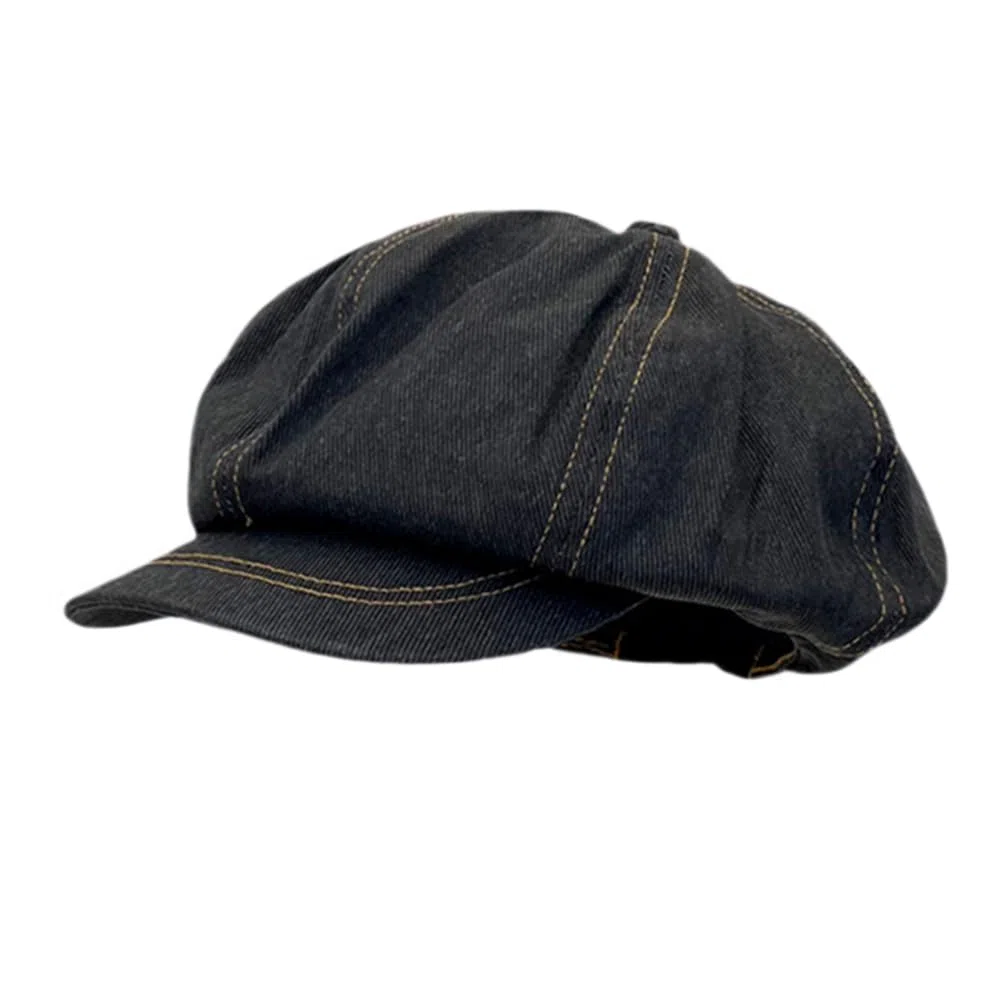 Damen Übergroße Slouchy Newsboy Cap Puffy Baggy Jeans Paperboy Hut mit Visier