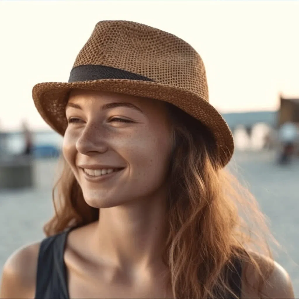 Strohhut, Fedora für Herren, Damen, Kinder, Trilby-Design, Sonnenschutz