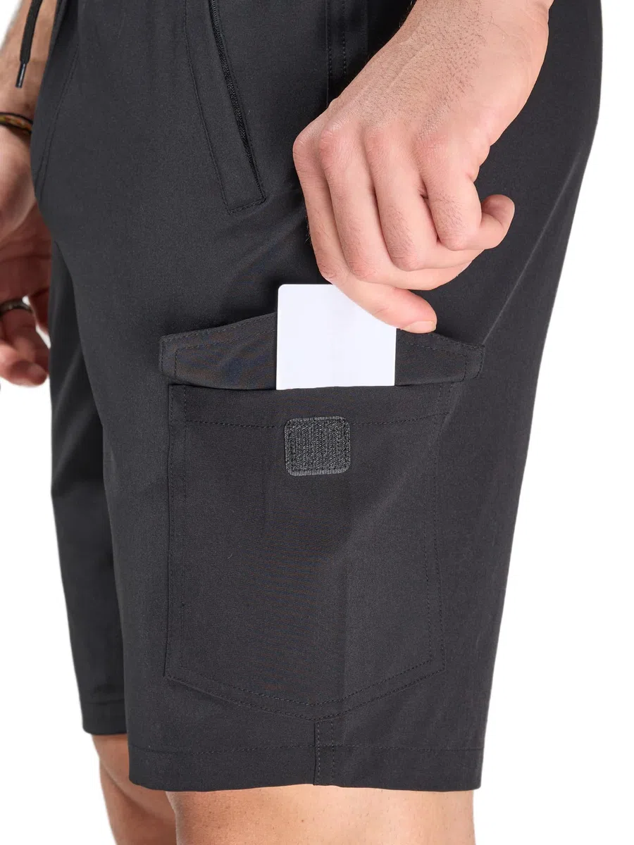 Arcweg Badehose Herren Cargo Shorts mit Reißverschlusstasche - Lange & Schnelltrocknende Badeshorts Schwimmhose ohne Innenfutter für Freizeit, Strand und Sport S-3XL