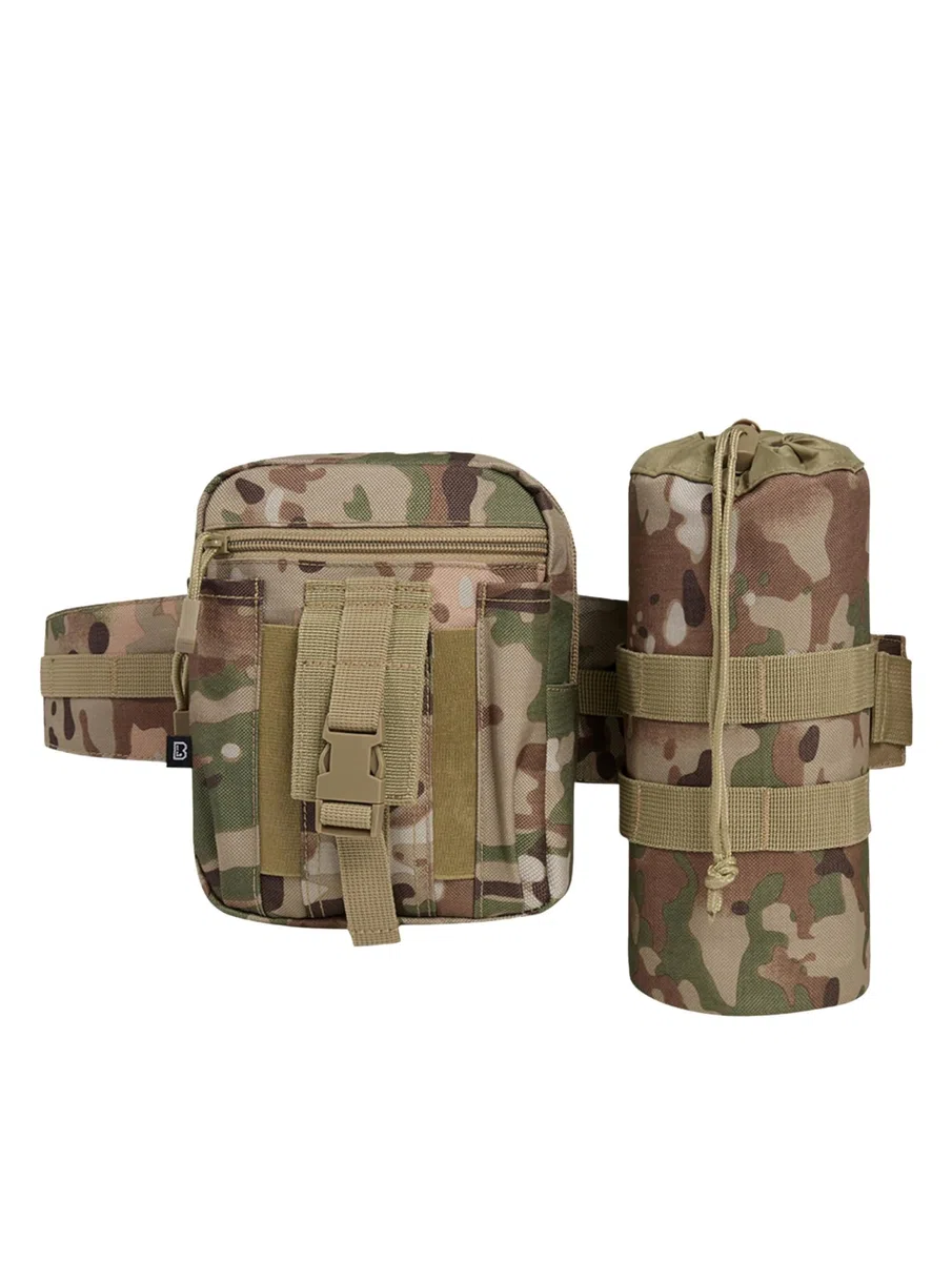 Brandit Waistbeltbag Allround, Gürteltasche mit zusätzl. Flaschenhalterfür Outdoor