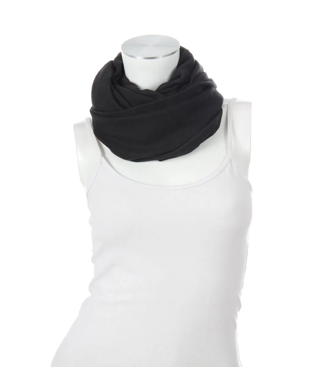 Majea Damen Loop Schal Cary – Eleganter Schlauchschal unifarben – 170x75cm weicher Rundschal für Business & Alltag