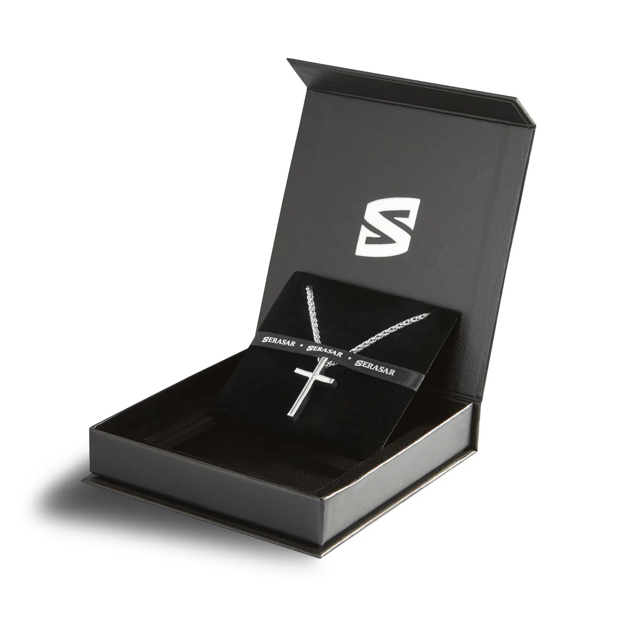 SERASAR Premium Halskette Herren [Trust] | Rostfreier 316L Chirurgenstahl | Wasserfest | Stabile Kette | Sicherer Verschluss | Drei Farben | Inklusive Schmuckschachtel