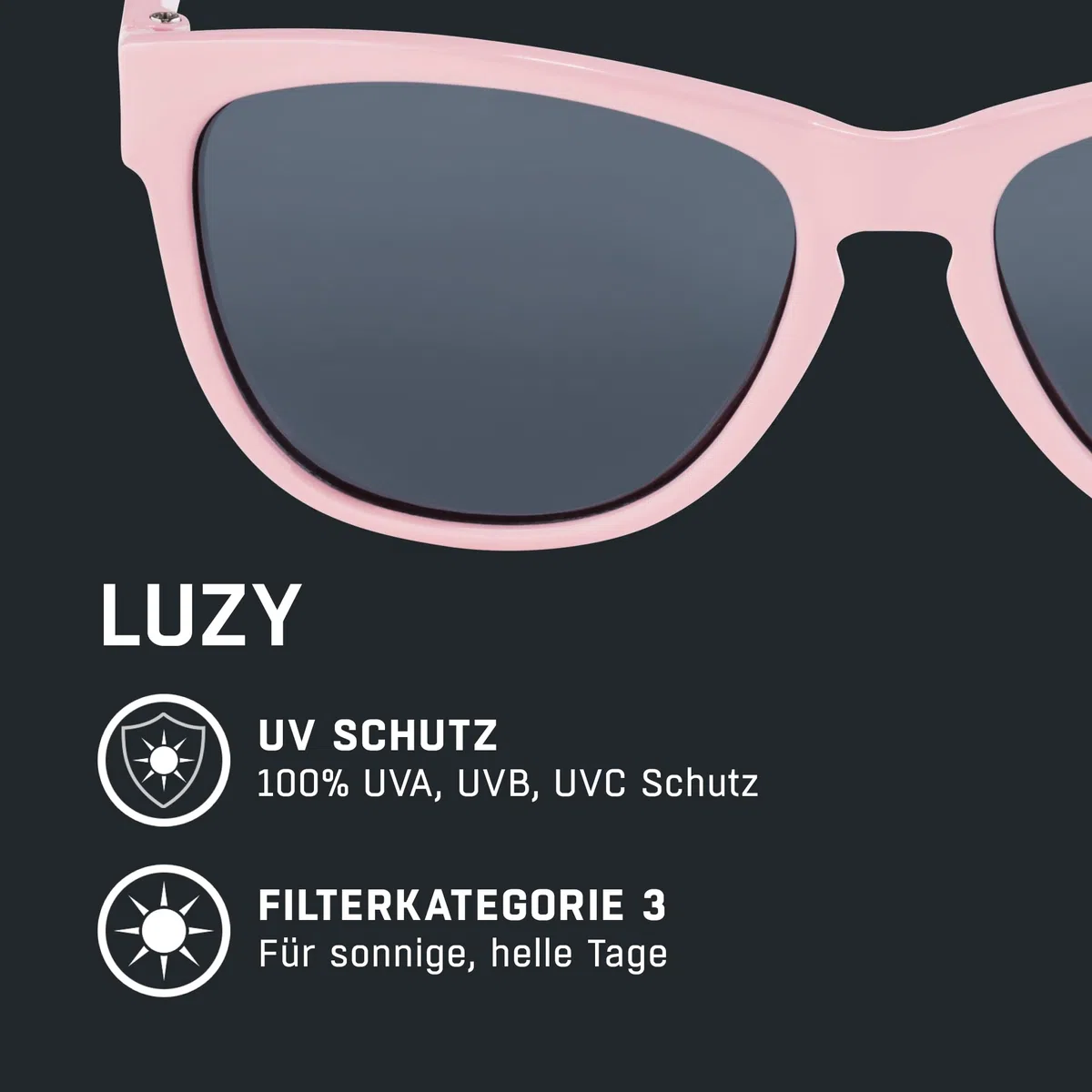 ALPINA LUZY - Verspiegelte und Bruchsichere Sonnenbrille für Kinder, ideal für Alltag und Outdoor, mit UV-A-, B- & -C-Schutz