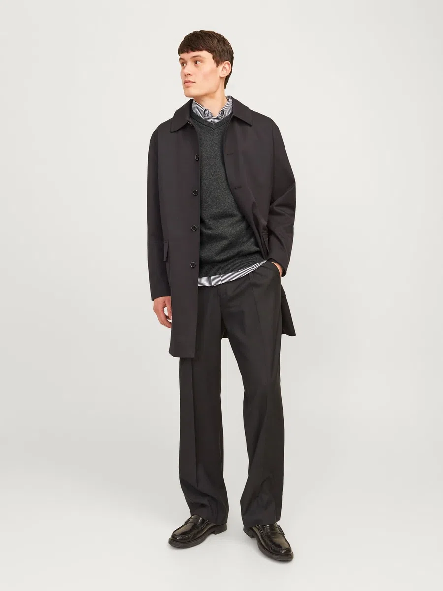 JACK & JONES Male Strickpullover Einfarbig Strickpullover | Knitted Pullover