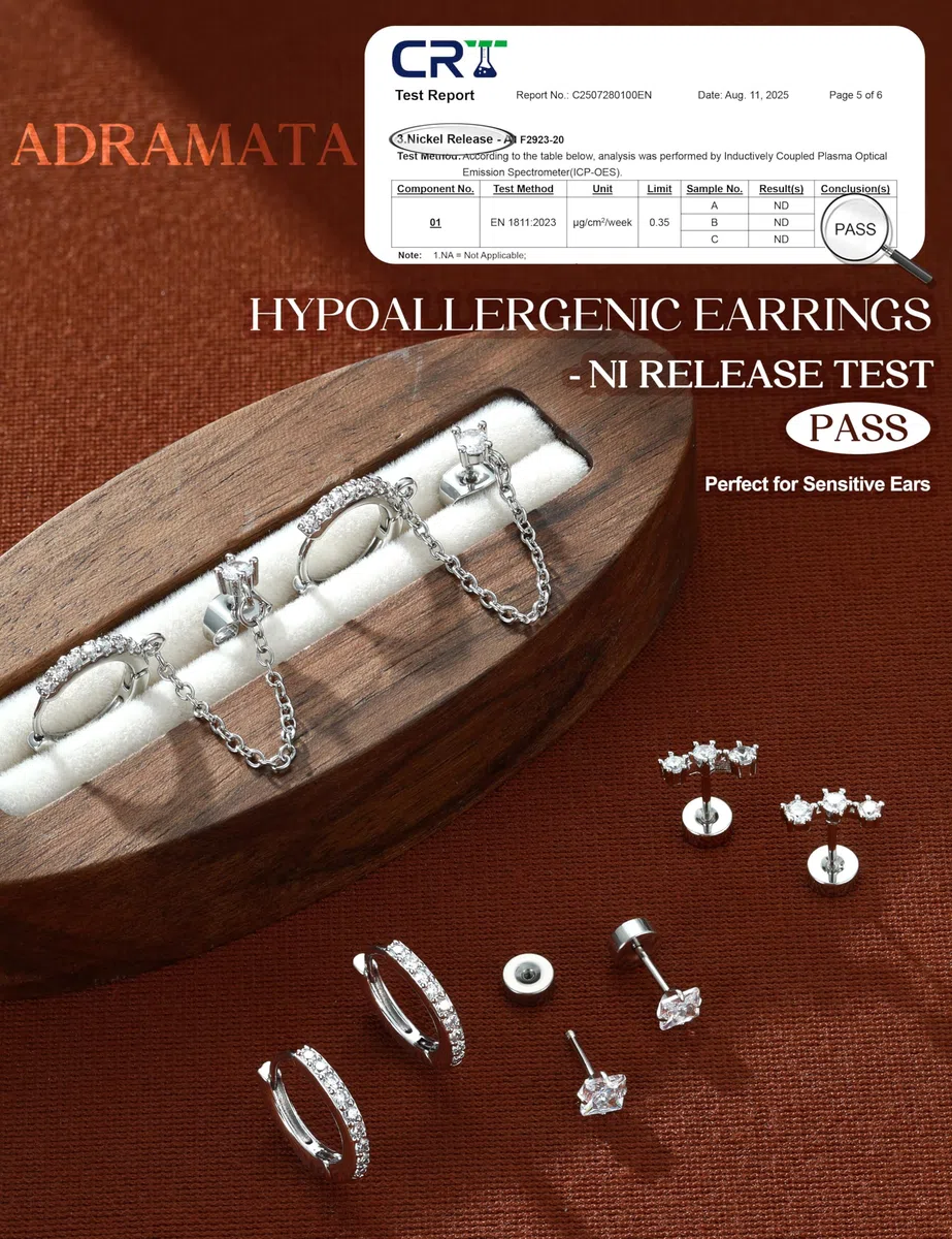 Adramata Ohrringe Gold Set Chirurgenstahl Ohrringe für Damen Hypoallergen Ohrring Creolen Ketten Ohrring Hängend Flatback Medizinische Ohrstecker Set Gold Silber Knorpel Conch Tragus Helix Piercing