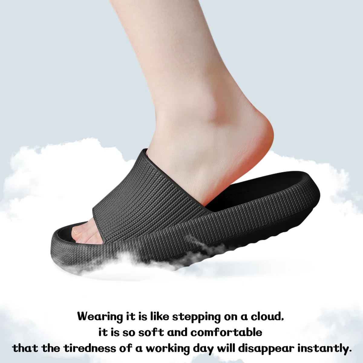 QJJQ Badeschuhe Herren Damen Cozislides Original Slippers Wolke Schlappen Super Weich rutschfest Badelatschen Hausschuhe Sommer Pantoletten Badeschlappen Flip Flops